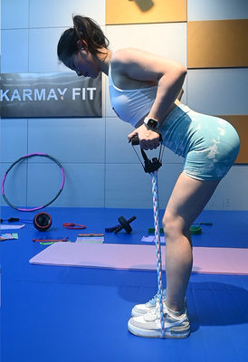 Latex 4-Tube Braided Resistance Bands with Handles for Resistance Training