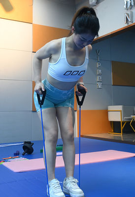 Customizable Single TPE Resistance Bands with Handles for Exercise