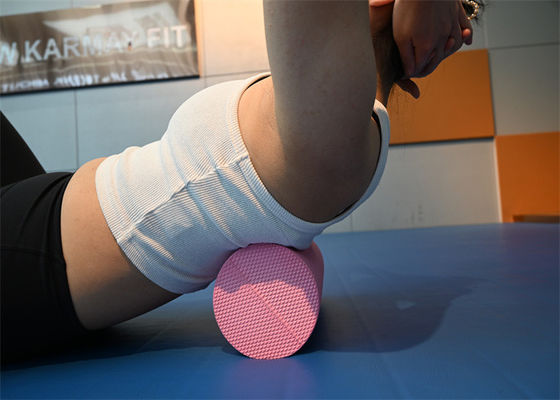Pink Runner Foam Roller Muscle Massage & Recovery For Back Pain Leg